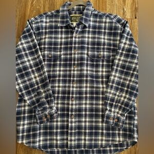 FIELD & STREAM Medium Weight Flannel Shirt Jacket with Pockets. Size XXL.